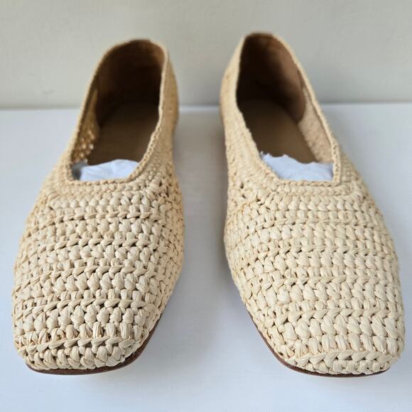 Freda Salvador NEW Jessie Raffia Ballet Flats $395 Preppy Shoes Women Size 9 NWT - Picture 7 of 15